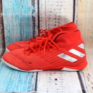 Adidas Men's Nemeziz 19.3 IN Indoor Soccer Shoes US 8.5 Red - NO INSOLES
